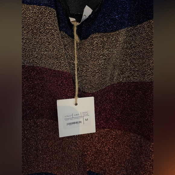 OSÉREE Striped stretch-Lurex halterneck sheer maxi dress - Picture 5 of 5